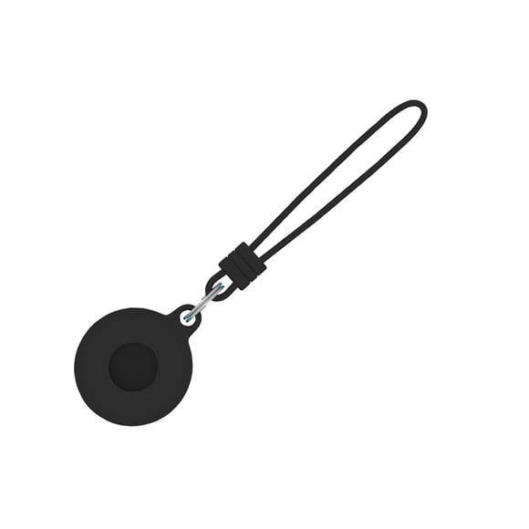 Étui de Suivi en Silicone, Protecteur Anti-Perte pour Anneau de Traqueur, Porte-Clés Portable de Remplacement pour iOS AirTag, Noir+rouge+bleu Lumineux