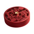 thumbnail image 3 of simhoa Divided Serving Tray with Lid Serving Bowl for Kitchen Chinese New Year Nuts Red, 3 of 8