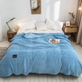 thumbnail image 3 of Soft And-friendly Blankets Milk Fleece Blankets Thicken Warm Siesta Fleece Blankets, 3 of 4
