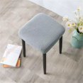 thumbnail image 4 of Harpily Vanity Stool Covers Square Dining Chair Seat Covers for Wedding Party Bar Hotel Stretch Stool Cover With Non Slip Design, 4 of 4