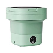 Luzkey Folding Washing Machine Folding Washing Machine Mini Portable Clothes Washer Green