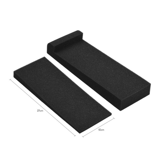 2 Pcs Coussinets d'Isolation Acoustique pour Moniteur de Studio Anti-Vibration Réduction de Bruit avec Tailles Optionnelles