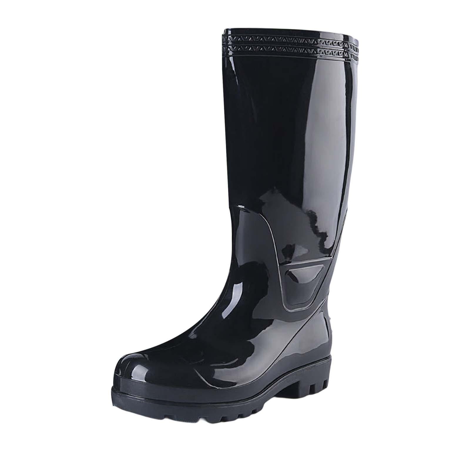 Rubber Boots for Men Rain Boots Puncture Resistant Waterproof