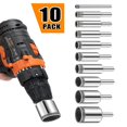 thumbnail image 2 of 10 Piece Drill Bit Set Hole Saw Kit for Tiles Ceramics Glass Bottles, 2 of 8