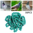 thumbnail image 2 of 50x 2023 Pigeon Leg Rings Bird Foot Bands for Bantam Finch Canary Green, 2 of 9