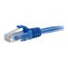 thumbnail image 3 of C2G 25ft Cat6a Snagless Unshielded (UTP) Network Patch Ethernet Cable-Blue - Patch cable - RJ-45 (M) to RJ-45 (M) - 25 ft - UTP - CAT 6a - molded, snagless - blue, 3 of 5
