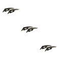 thumbnail image 4 of Wweixi Aerodynamic Spoiler Wing Motorcycle Motorcycle Accessories Durable Aerodynamic black 3Set, 4 of 6
