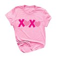 thumbnail image 2 of T-shirts d'Été pour Femmes Grande Taille à Manches Courtes Mode pour Femmes Amour Col Rond T-Shirt à Manches Courtes pour Femmes T-Shirt à Col en V pour Femmes en Liquidation, 2 of 3