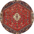 thumbnail image 1 of Ahgly Company Indoor Round Traditional Dark Gold Brown Persian Area Rugs, 3' Round, 1 of 6