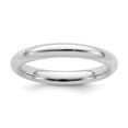 thumbnail image 1 of Bague Anneau en Argent Sterling 925 3 mm Ajustement Confortable Taille 6, 1 of 2