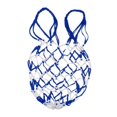 thumbnail image 1 of Baohd Sac en Filet pour Ballon 1/2/3/5 Sac de Transport pour Ballon de Basketball Filet de Rangement Support Bleu Blanc 1 Pce, 1 of 1