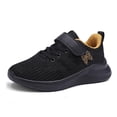 thumbnail image 1 of MEZZALL Chaussures de Course Décontractées Confortables à Lacets en Maille pour Enfants, Noir, 9.5-10 Ans, 1 of 8