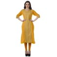 thumbnail image 2 of Moomaya Robe Kurti Décontractée pour Femmes en Coton Imprimé, Tunique Droite à Manches Retroussables, 2 of 6