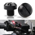thumbnail image 2 of maskred 2 Pcs M10x1.25 Rétroviseurs Filetage Vis Boulons Bouchon Trou Noir Inverse 10mm 1Set, 2 of 6