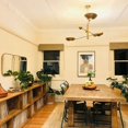 thumbnail image 2 of NauticalMart 3 Light Curved Pendant Mid Century Modern Raw Brass Sputnik Chandelier Light Fixture (Antique), 2 of 4