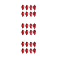 thumbnail image 1 of relayinert 8pieces Tree Decoration Eye-catching Pine Cone Decorations For Festive Red 3Set, 1 of 6