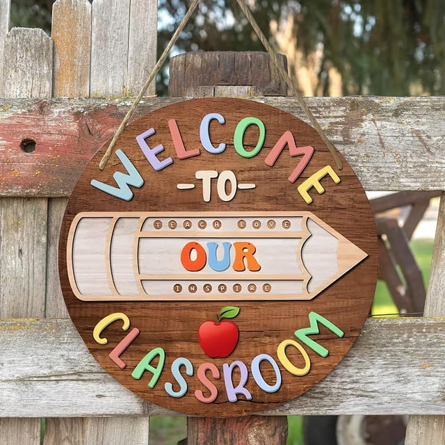 Clearance! Personalized Teacher Signs For Classroom Teacher Door Signs Teacher Name Sign For Classroom Door Back To School Welcome Door Sign Decorations For Teachers Elementary Preschool