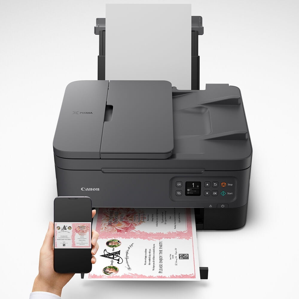 Imprimante couleur tout-en-un à jet d'encre sans fil Canon PIXMA TR7020a (noir)