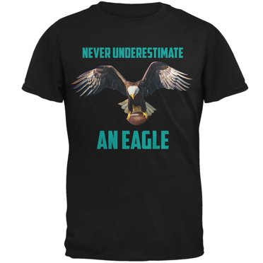 Never Underestimate An Eagle Flying Football Mens T Shirt