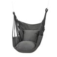 thumbnail image 1 of Chaise Hamac Chaise Suspendue en Corde pour Extérieur Intérieur Siège de Hamac de Camping Robuste Gris, 1 of 9