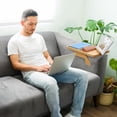 thumbnail image 4 of QTOCIO Wooden Lazy Sofa Tray Rotating With Mobile Phone And Tablet Holders, 4 of 4