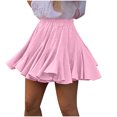 thumbnail image 2 of FcBaudy Jupes pour Femmes, Robes Midi pour Femmes, Robes d'Été pour Femmes Robe d'Été Décontractée pour Femmes à Empiècements Mini Plissée Robe Femme, 2 of 6