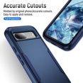 thumbnail image 2 of REQO Rugged Shockproof Cell Phone Case with HD Screen Protector for Google Pixel 8a, Blue, 2 of 6