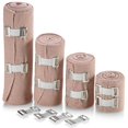 thumbnail image 1 of MEDca Elastic Compression Bandages Wrap with 4 Extra Hooks Athletic -4 Pack, 1 of 9