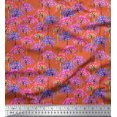 thumbnail image 1 of Soimoi Blue Rayon Fabric Diamond Geometric Print Fabric by the Yard 56 Inch Wide, 1 of 3