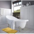 thumbnail image 4 of 1 Small Clara Clark Bath Mat Bathroom Rug - Absorbent Memory Foam Bath Rugs - Non-Slip, Thick, Cozy Velvet Feel Microfiber Bathrug, Plush Shower, Toilet- Floor Bathmats Carpet - Gold - 17"x24", 4 of 4
