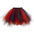 thumbnail image 1 of Birdeem Jupe Courte Plissée en Gaze Colorée pour Femmes, Jupe de Danse pour Adultes, 1 of 10