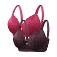 thumbnail image 1 of Bras for Women, Womens Solid Color Steel Ring Oversized Gathering Underwear Daily Bra, 1 of 4