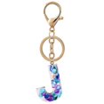 thumbnail image 2 of Porte-clés en Résine 26 Lettres pour Femmes Filles Pendentif Sac Accessoires de Sac à Main, 2 of 5