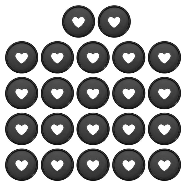 Unique Bargains Disques de Reliure en Plastique, Noir, 22 Unités