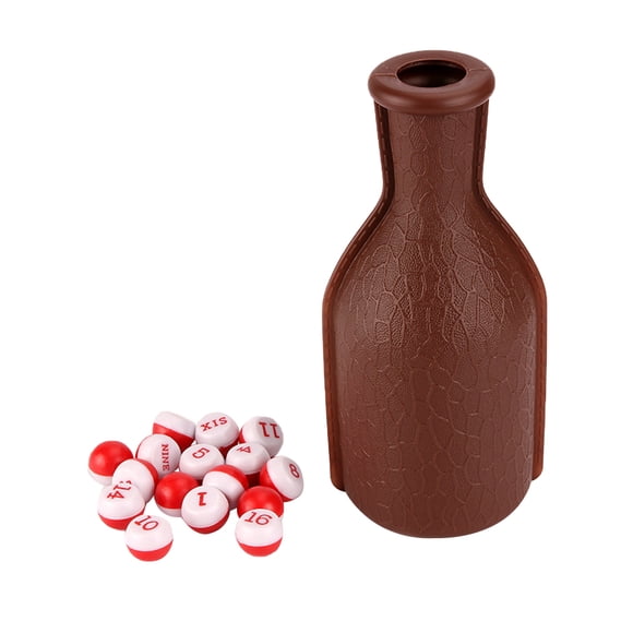 Miangastore Ensemble de Bouteilles Shaker de Billard Brunes en Plastique Durable pour la Maison et les Fêtes Comprend
