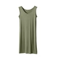thumbnail image 1 of Timegard Sleep Wear for Women Plus Size V Neck Tank Top Loose Comfy Solid Color House Dress Homewear, 1 of 6