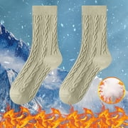 Thick Socks Children's Mid Tube Socks In Autumn And Winter Solid Cotton Socks Boneless Thickened Dough Stockings Women's Cotton Socks In Winter Sports Socks Sock Green