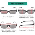 thumbnail image 3 of ORUYROP 5 Pack Reading Sunglasses for Men Grey Tinted Lens Readers +2.00, 3 of 6