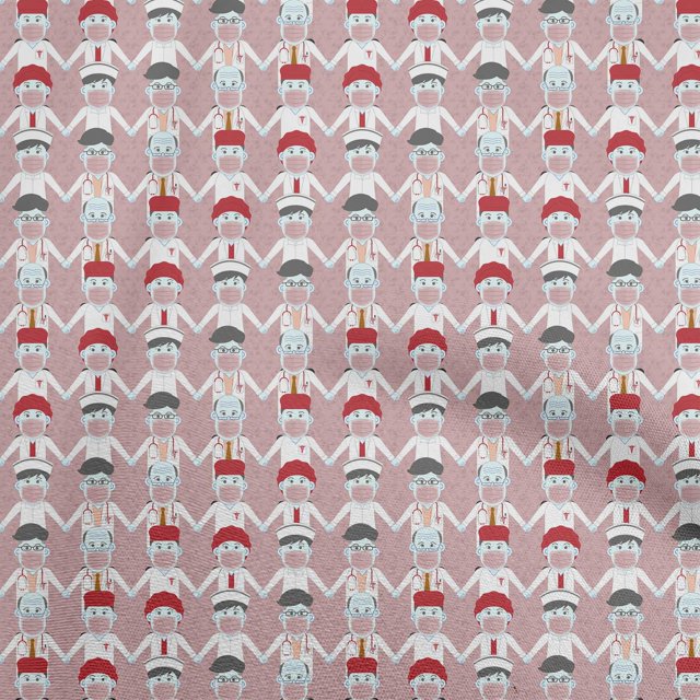 oneOone Polyester Spandex Rose Brown Fabric Medical Craft Projects Decor Fabric Printed By The Yard 56 Inch Wide