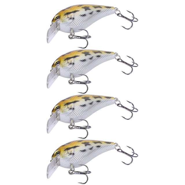 4 Pcs Leurre Roche à Manivelle en Plastique Simulé Artificiel pour Minnow Accessoire de Pêche2#