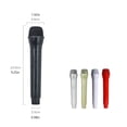 thumbnail image 2 of QualitChoice Microphone Artificiel Portatif à Main pour Enfants, Diffusion en Direct, Scène, Performance, Simulation Portable, Faux Micro, Accessoires, Jouet, Festival, 48 Tubes, 1 Ensemble, 2 of 6