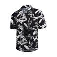 thumbnail image 4 of Mens Hawaiian Print Lapel Short Sleeve Shirt, 4 of 9