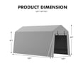 thumbnail image 2 of Bingirl Portable 10x15 FT Storage Shed with Rolled - up Zipper Door, 2 of 5