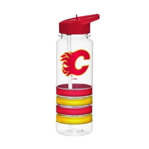 25Oz Team Color Banded Water Bottle Nhl Calgary Flames