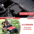 thumbnail image 3 of VOLTZ TOYS 2-Seater 24V Kids Ride On UTV - Realistic Off-Road Dune Buggy with EVA Tires, Spring Suspension, Remote Control & Music - Red, 3 of 8