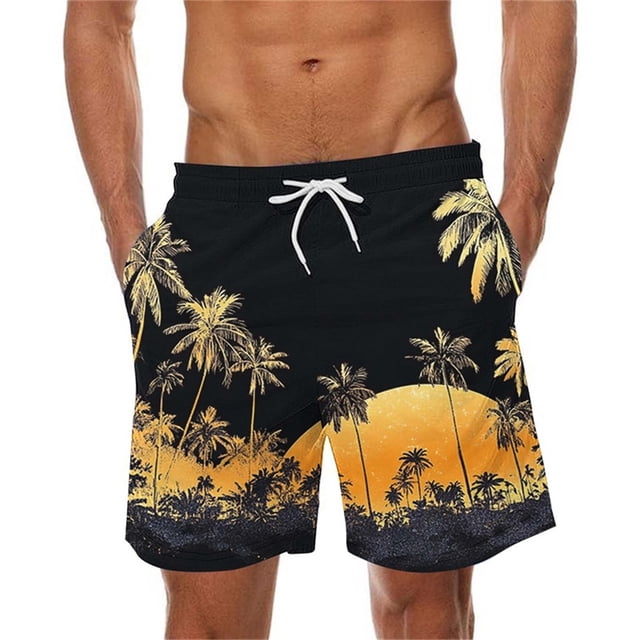 WAENQINLA Swimming Trunks for Men without Mesh Quick Dry Elastic Wiast Beach Shorts summer Drawstring Board Shorts Breathable Beachwear Bathing Suit