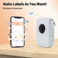 thumbnail image 4 of yeacher Compact D30 PRO Thermal Label Printer - 203DPI, 15mm Width, Bluetooth 5.0, Android/iOS Compatible, Built-in Battery, Includes 15mm x 5.4m White Label Roll, 4 of 7