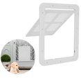 thumbnail image 4 of Petite Porte pour Chien, Porte de Ventilation Domestique Fixable pour Animaux de Compagnie, pour Chat avec Rabat Magnétique Blanc Grande, 4 of 8