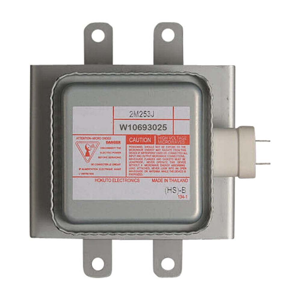 W10693025 Magnetron 2M253J for Whirlpool Microwave Oven QP5283206PAZ120 WPW10693025 Repair Part Compatible for 2m240j（L）2m303j（L