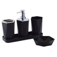 thumbnail image 2 of 5 Piece Bathroom Accessory Set With Soap Dispenser Pump, Toothbrush, Tumbler And Soap Dish Bathroom Tray Shower Set Box Bathroom Bottle Set, 2 of 7